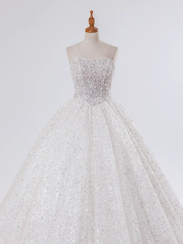 隕光之靜 白紗禮服