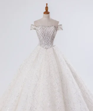 結晶語言白紗禮服