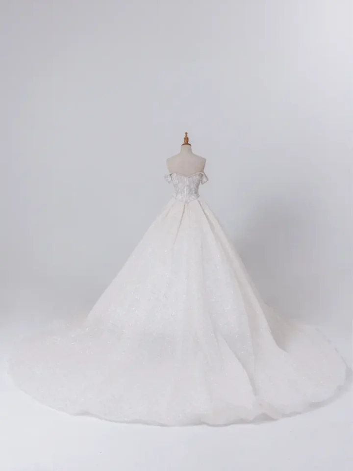 結晶語言白紗禮服