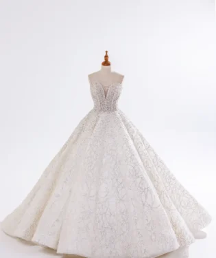 靜銀森林白紗禮服