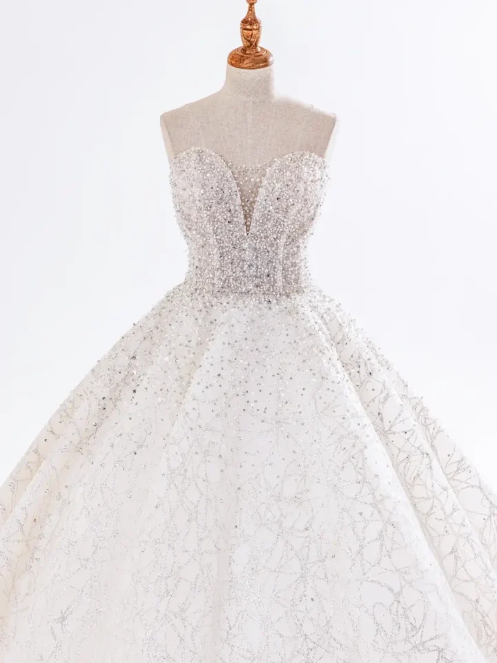 靜銀森林白紗禮服