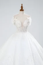 雪燦深林白紗禮服