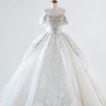 銀譜序曲白紗禮服