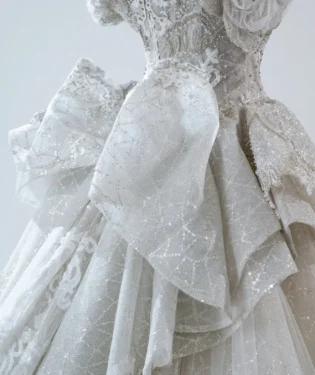 銀譜序曲白紗禮服