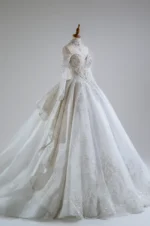 銀結界白紗禮服