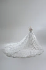銀燼詠嘆白紗禮服