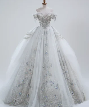 銀頌庭園白紗禮服