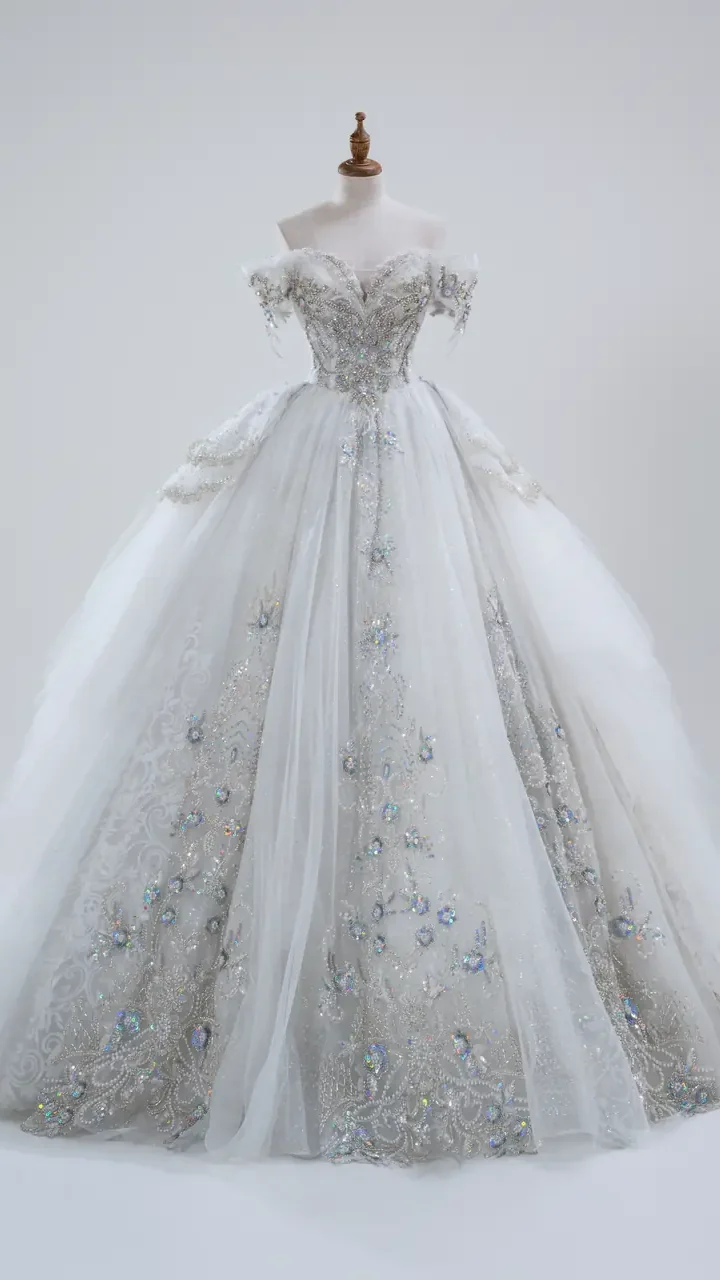 銀頌庭園白紗禮服