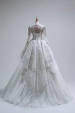 燼雪頌歌白紗禮服