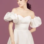 靜語輪廓白紗禮服