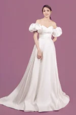 靜語輪廓白紗禮服