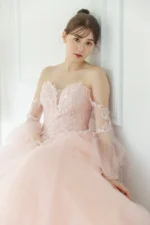 玫瑰脈息晚宴禮服