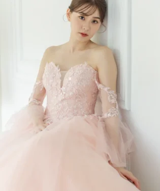 玫瑰脈息晚宴禮服