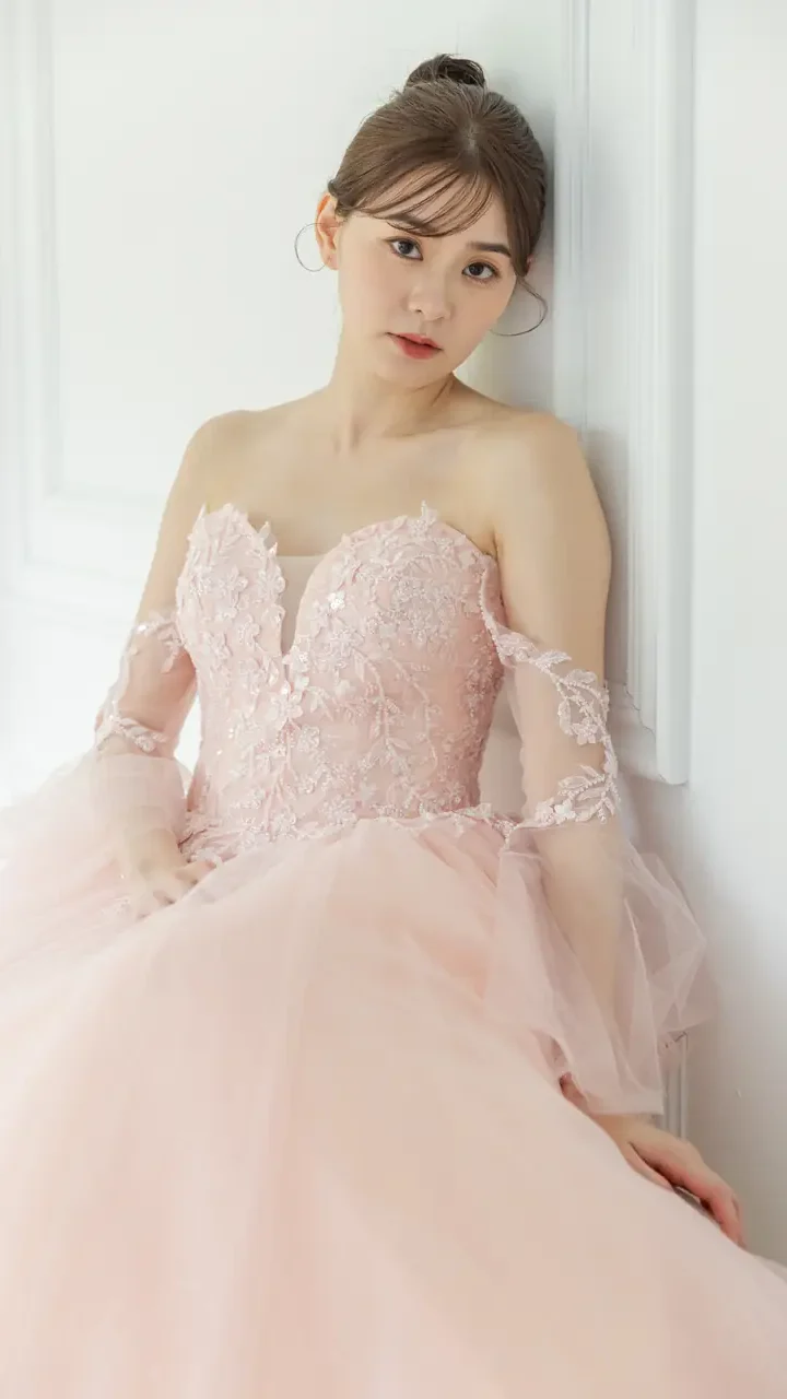 玫瑰脈息晚宴禮服