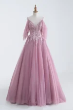 玫瑰殘骸晚宴禮服