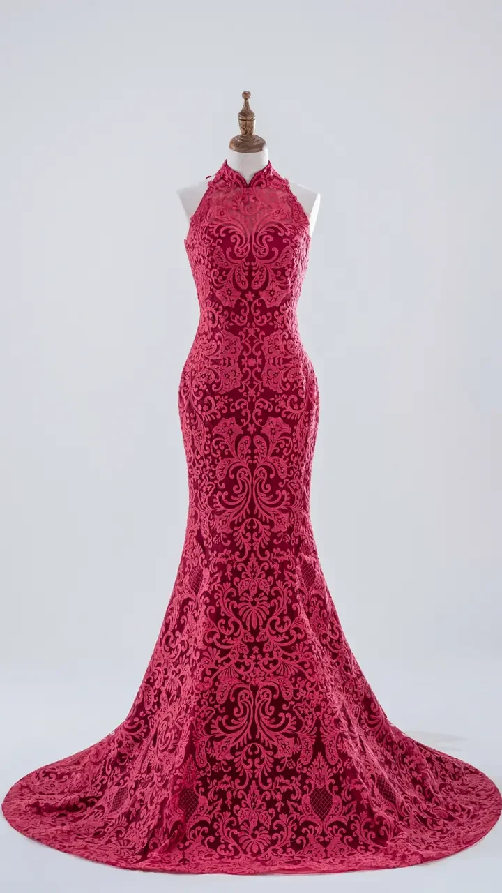 胭紅燼語晚宴禮服