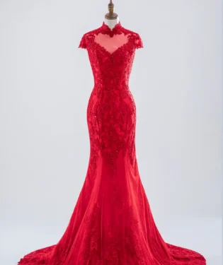 焰紅詞晚宴禮服