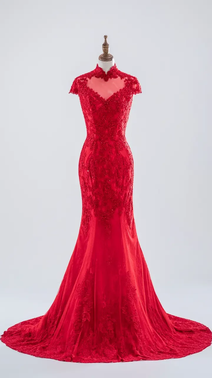 焰紅詞晚宴禮服