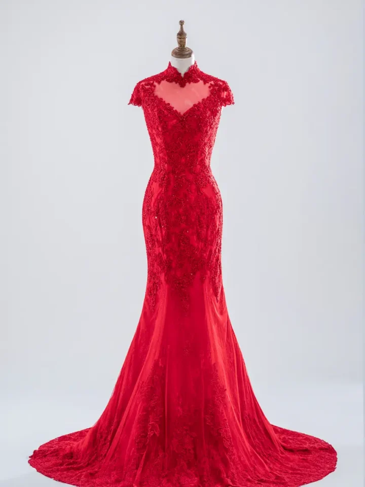 焰紅詞晚宴禮服