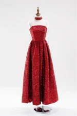 紅鎏焰光晚宴禮服