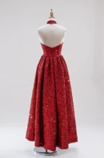 紅鎏焰光晚宴禮服