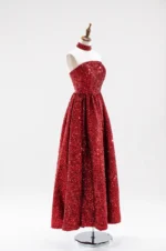 紅鎏焰光晚宴禮服
