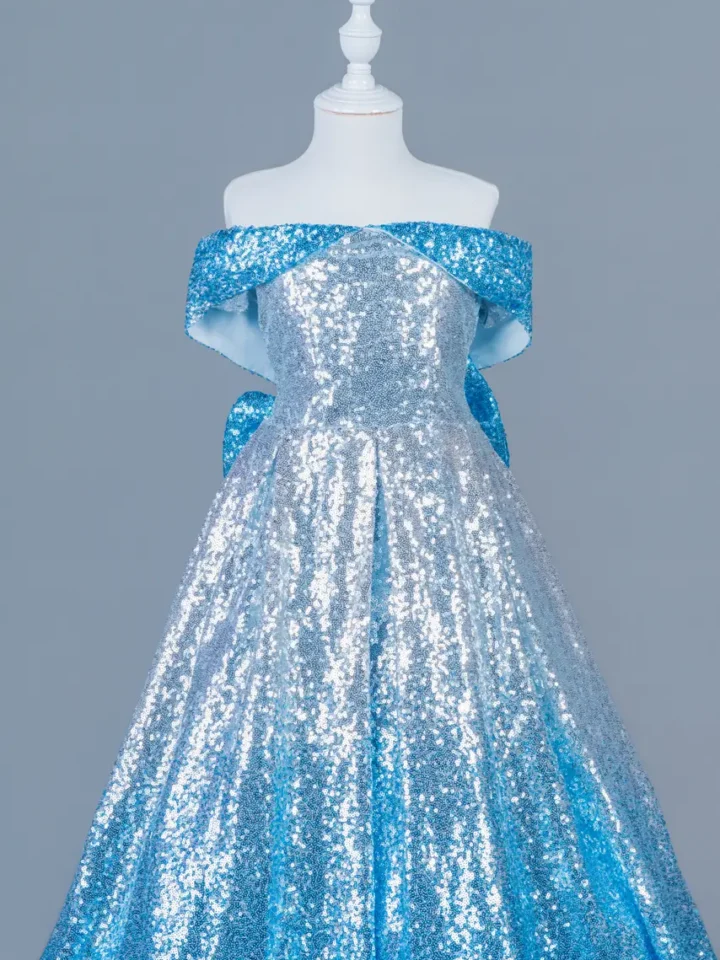 冰燦藍光花童禮服
