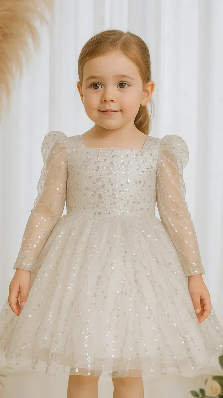 銀雪町花童禮服