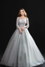 煙河映雪晚宴禮服