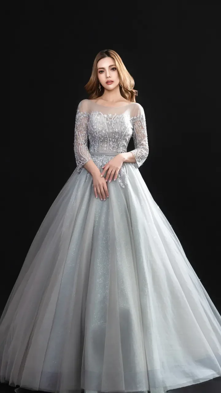 煙河映雪晚宴禮服