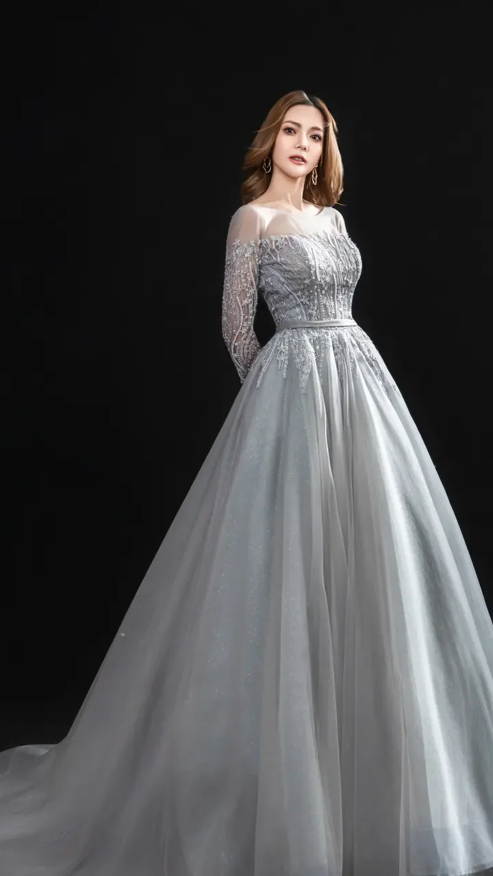 煙河映雪晚宴禮服