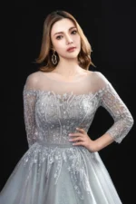 煙河映雪晚宴禮服