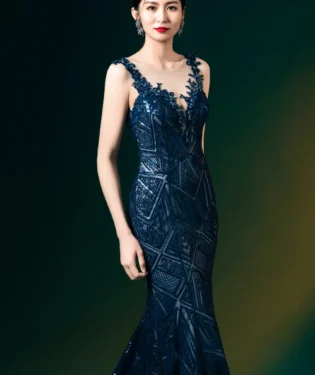 靛夜映聲晚宴禮服