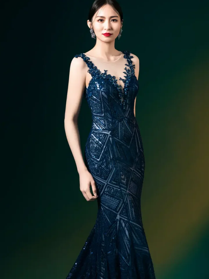 靛夜映聲晚宴禮服