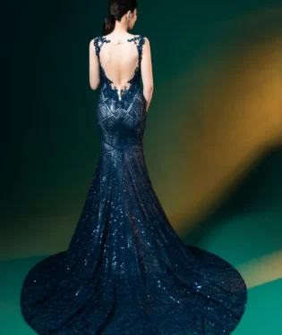 靛夜映聲晚宴禮服