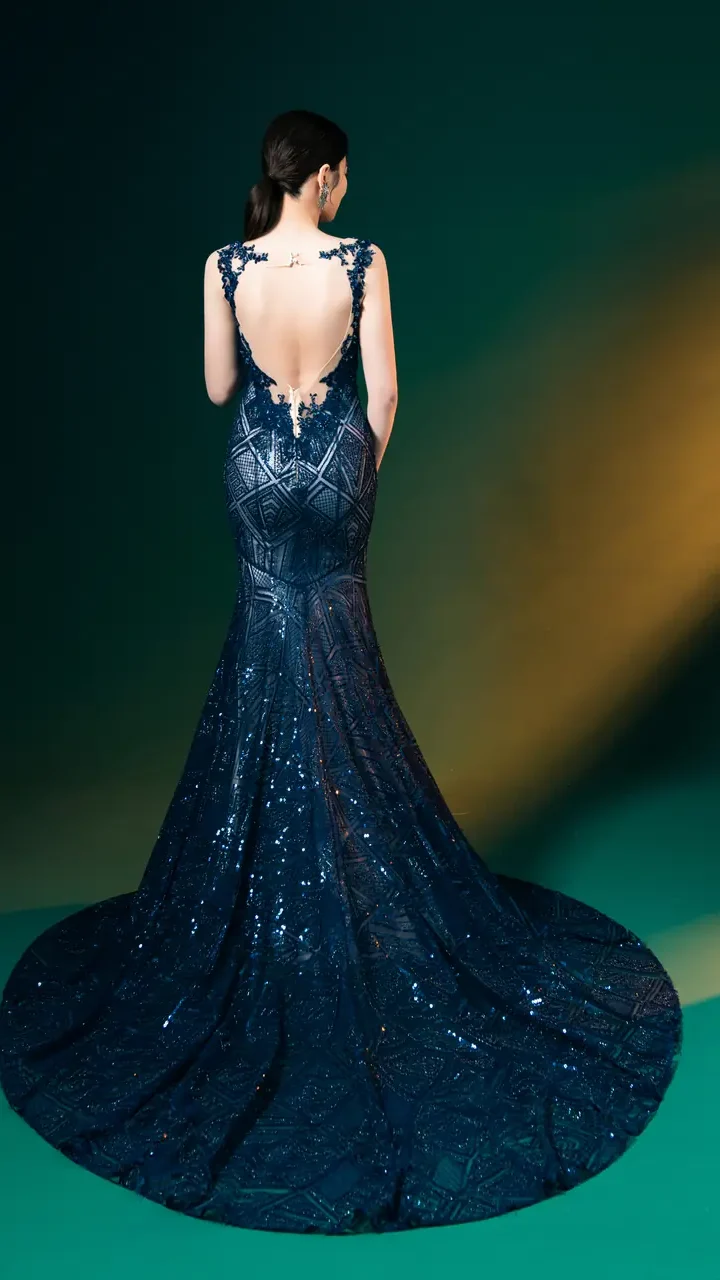 靛夜映聲晚宴禮服