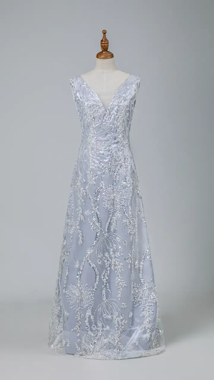 銀映流光媽媽禮服