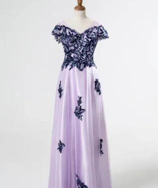 暮紫藤語媽媽禮服