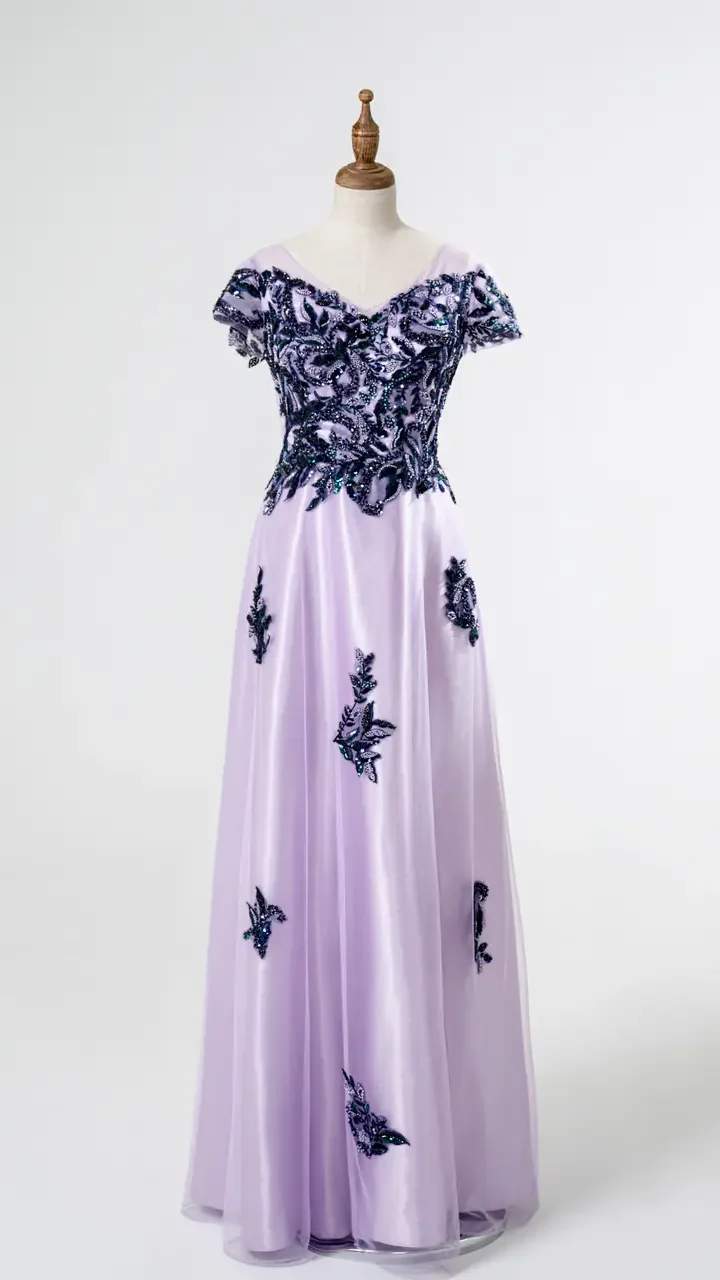 暮紫藤語媽媽禮服