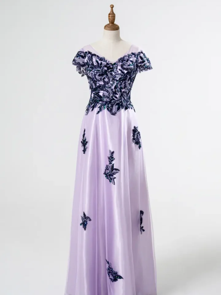 暮紫藤語媽媽禮服
