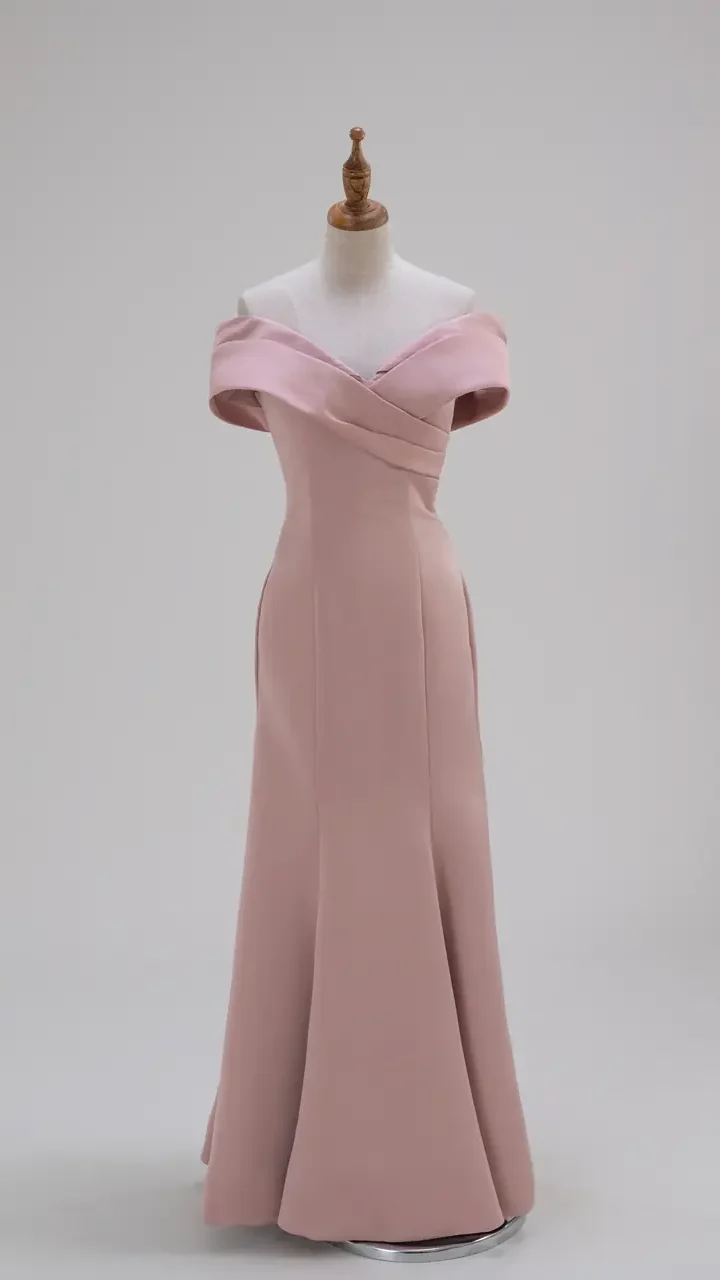 沉靜玫瑰媽媽禮服