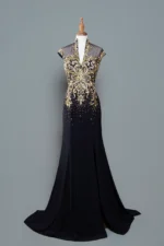 夜燄鏤金媽媽禮服