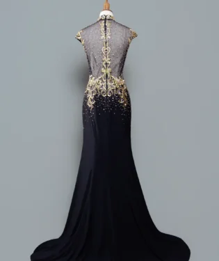 夜燄鏤金媽媽禮服