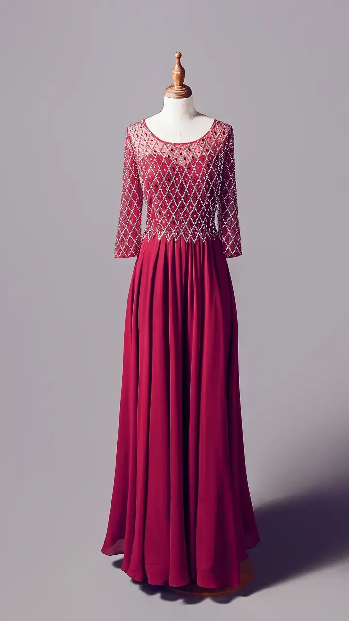 石榴頌紅媽媽禮服