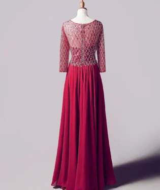 石榴頌紅媽媽禮服