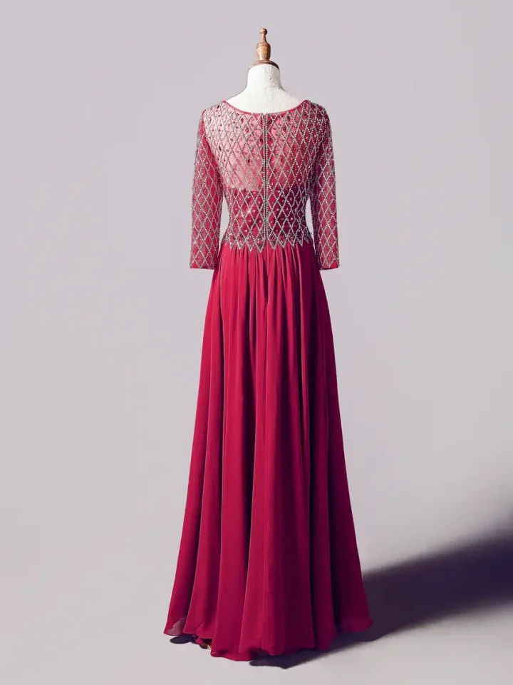 石榴頌紅媽媽禮服