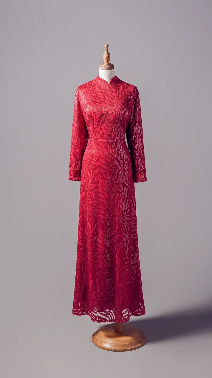 朱焰脈紋媽媽禮服