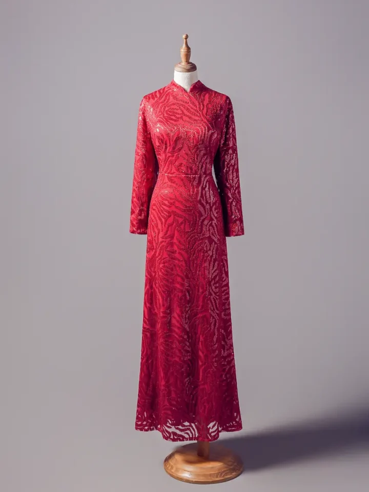 朱焰脈紋媽媽禮服