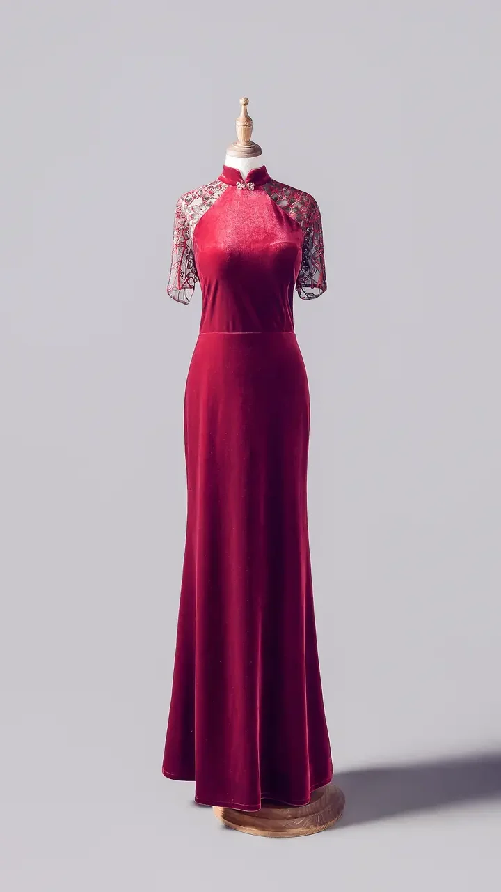 胭脂月下媽媽禮服