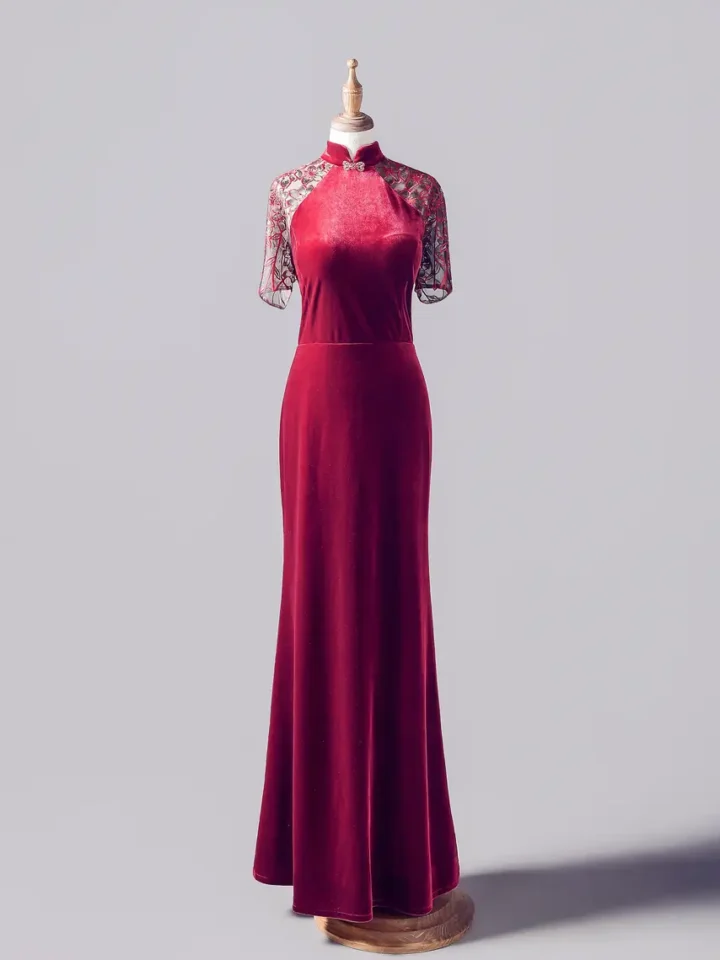 胭脂月下媽媽禮服